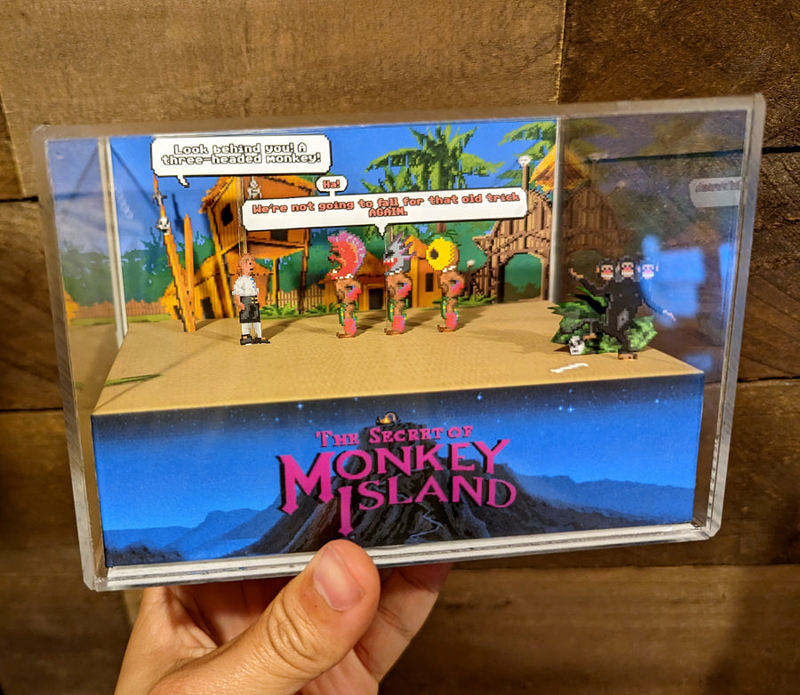The Secret of Monkey Island - Three Headed Monkey