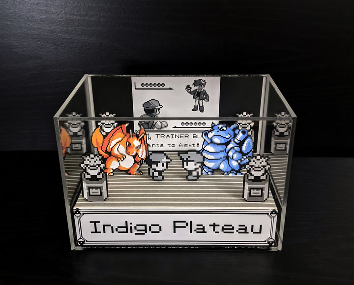 Pokemon GBC Red and Blue Colorized Battle Trainer Bead -  Hong