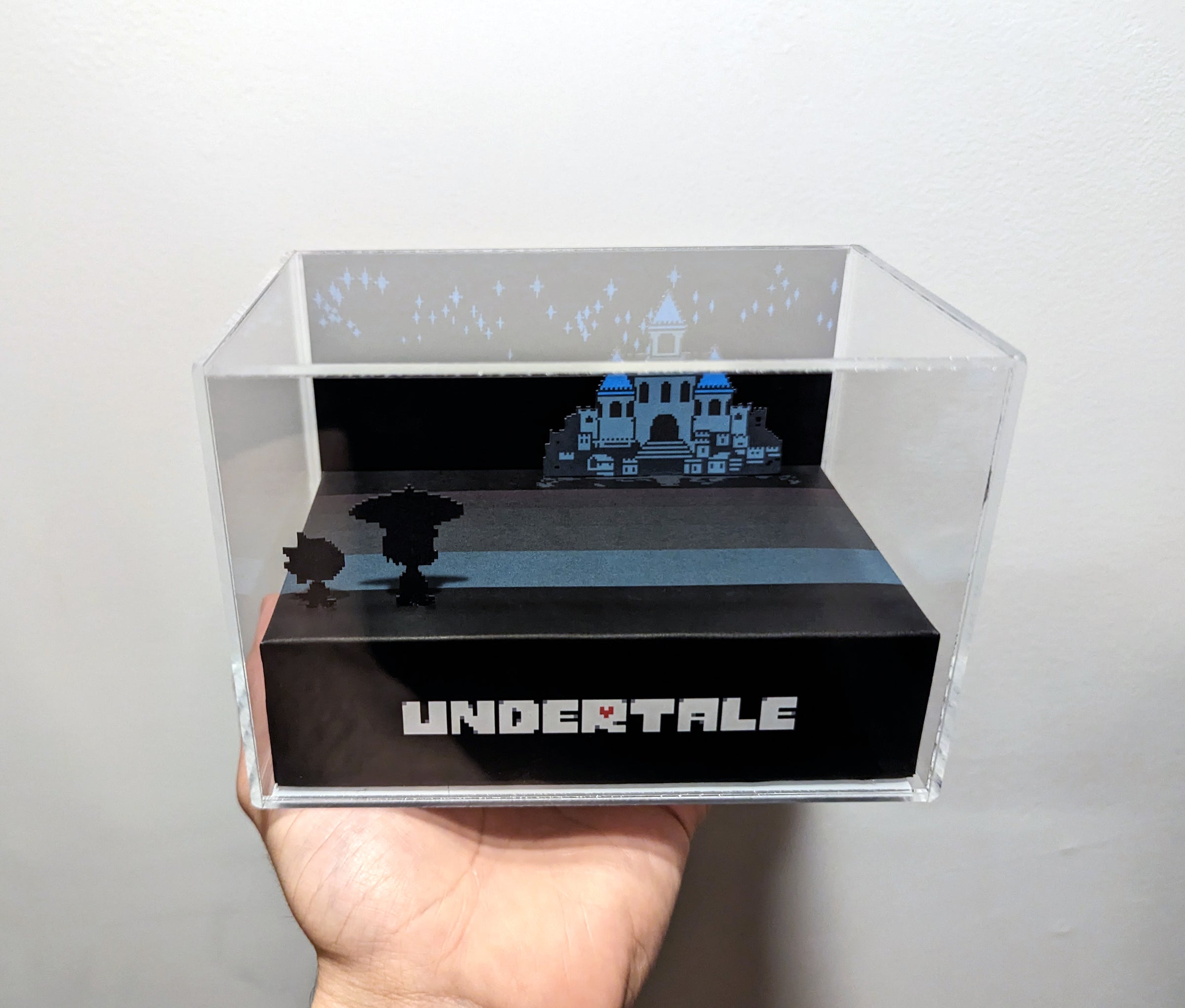 Undertale Despite Everything Handmade Diorama - Retro Gaming Cube
